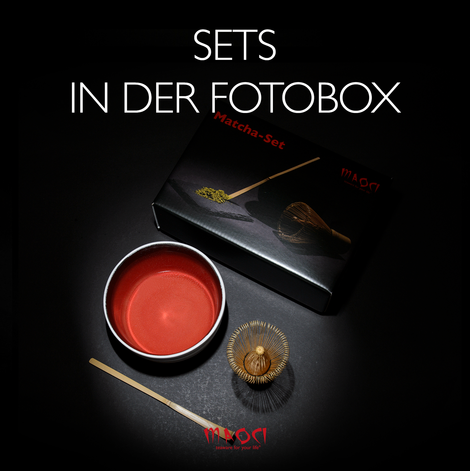 Matcha Sets in der Fotobox